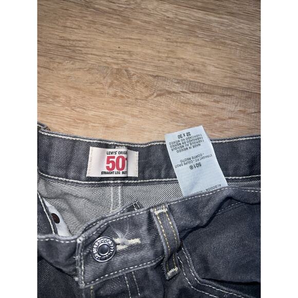 Levi's Mens 501 Relaxed Straight Jeans 32w X 30L - Picture 4 of 9